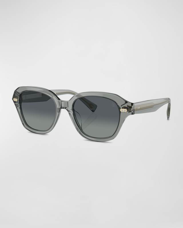Gradient Acetate Square Sunglasses